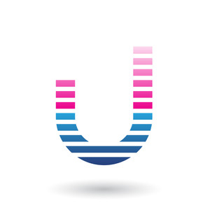 Vector Illustration Of Magenta And Blue Letter U Icon 300x300 Vector Illustration Of Magenta And Blue Letter U Icon