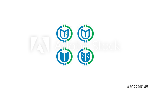 Buildings, Offices, U Emblem Symbol Icon Vector Logo 500x300 Buildings, Offices, U Emblem Symbol Icon Vector Logo
