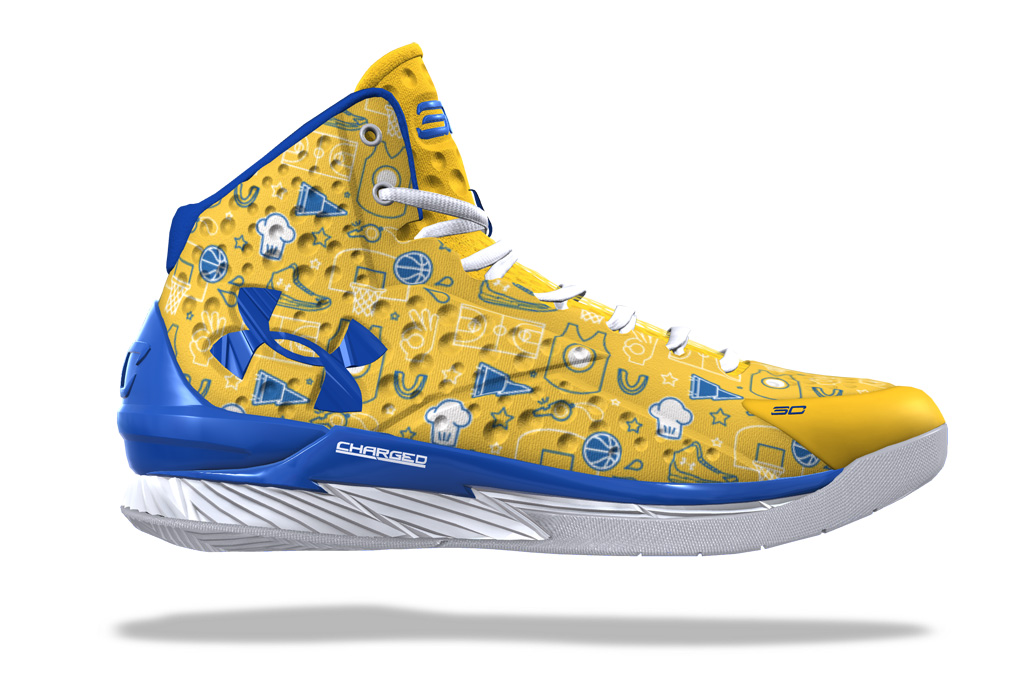 1024x683 Under Armour's Nba Champion Themed Curry Customs Are Out