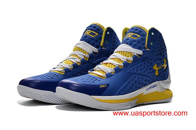 640x425 Ua Icon Curry Customized All Blue Yellow Men's Under Armour