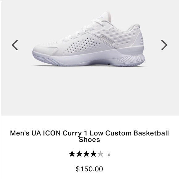 580x580 Under Armour Shoes Mens Ua Icon Curry Low Custom Basketball