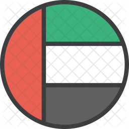 256x256 Uae Flag Icon Of Colored Outline Style