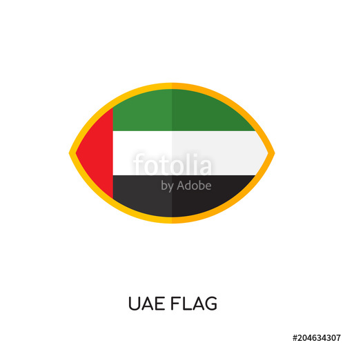 500x500 Uae Flag Logo Isolated On White Background Colorful Vector Icon