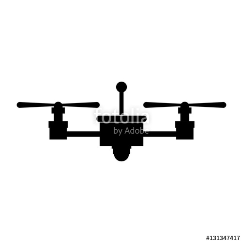 500x500 Drone Icon Technology Remote Aircraft Uav Spy And Robot Theme