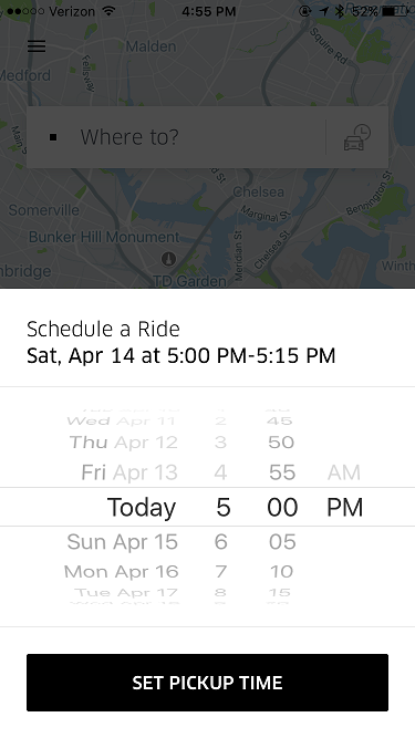375x667 I Do Not Have The Carclock Icon And Am Unable To Schedule