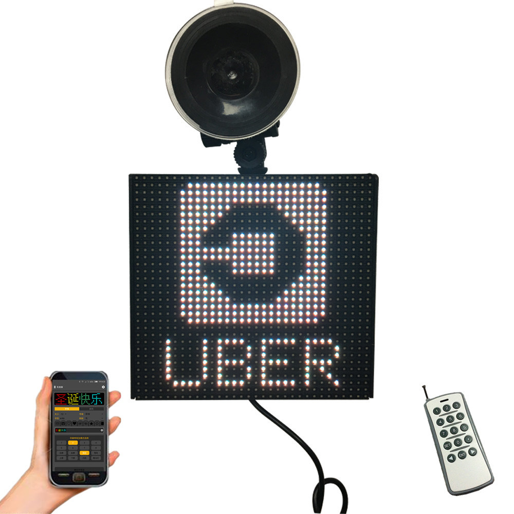 1000x1000 China Full Color Led On Board Panel Uber Icon Passenger Name Car