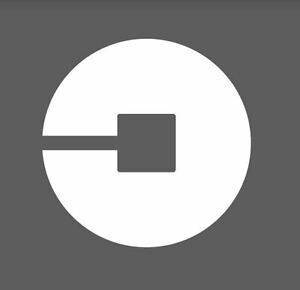 300x290 Uber Driver Logo White Viny Decal Inches Ebay