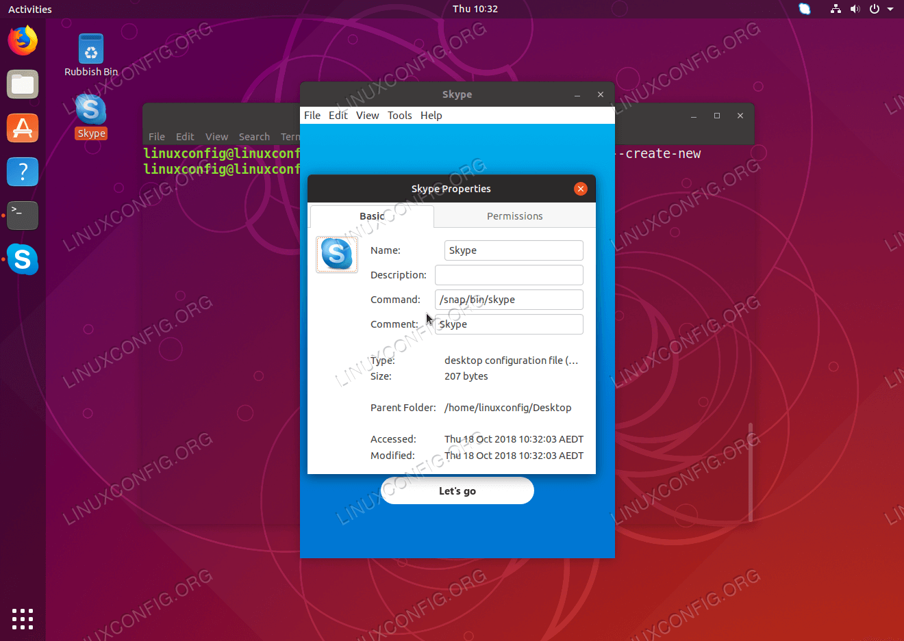 How To Create Desktop Shortcut Launcher On Ubuntu Cosmic 1320x937 How To Create Desktop Shortcut Launcher On Ubuntu Cosmic
