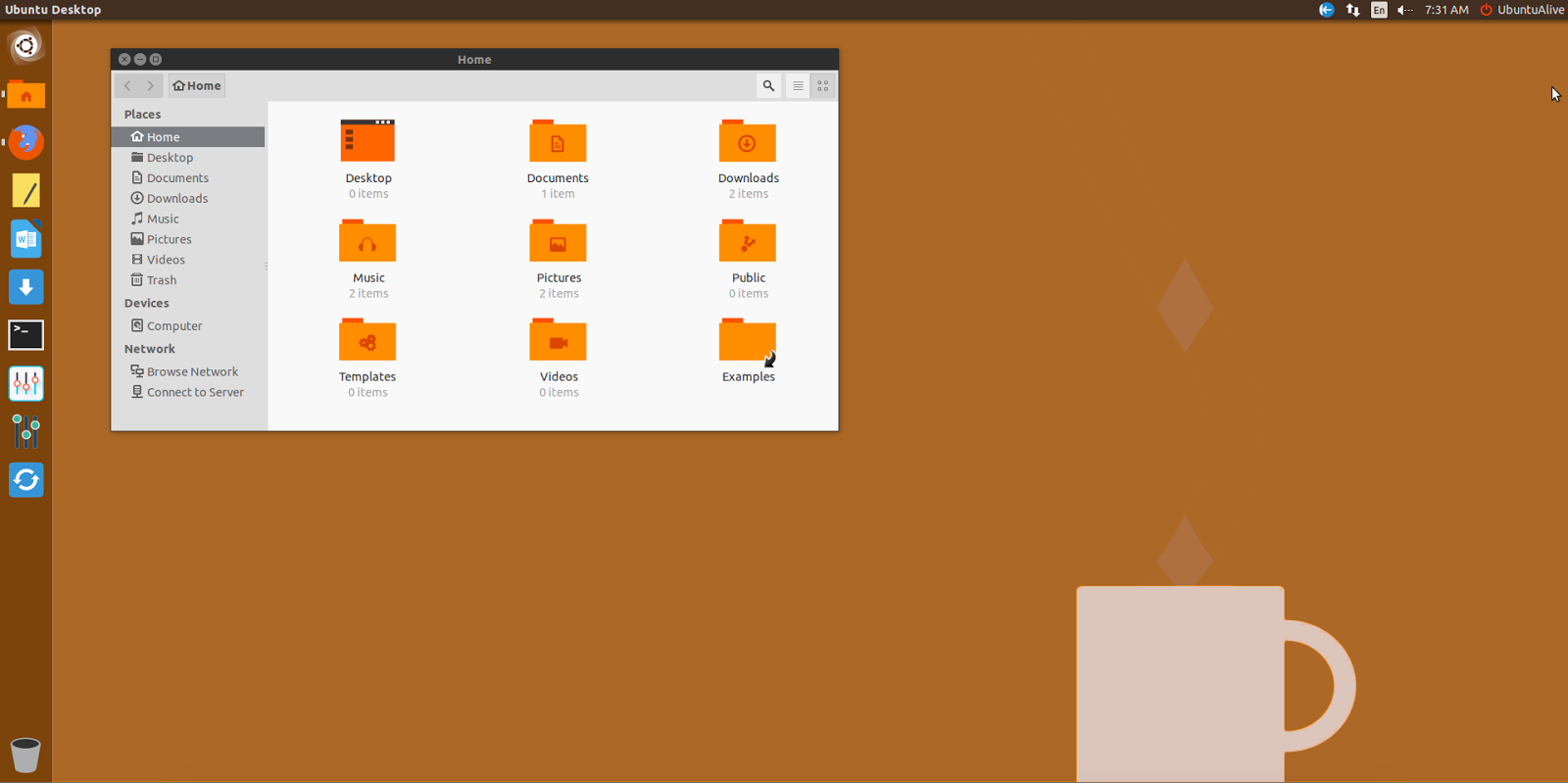1600x799 Ubuntu Alive, Explore, And Learn Ultra Flat Icons Orange Folder