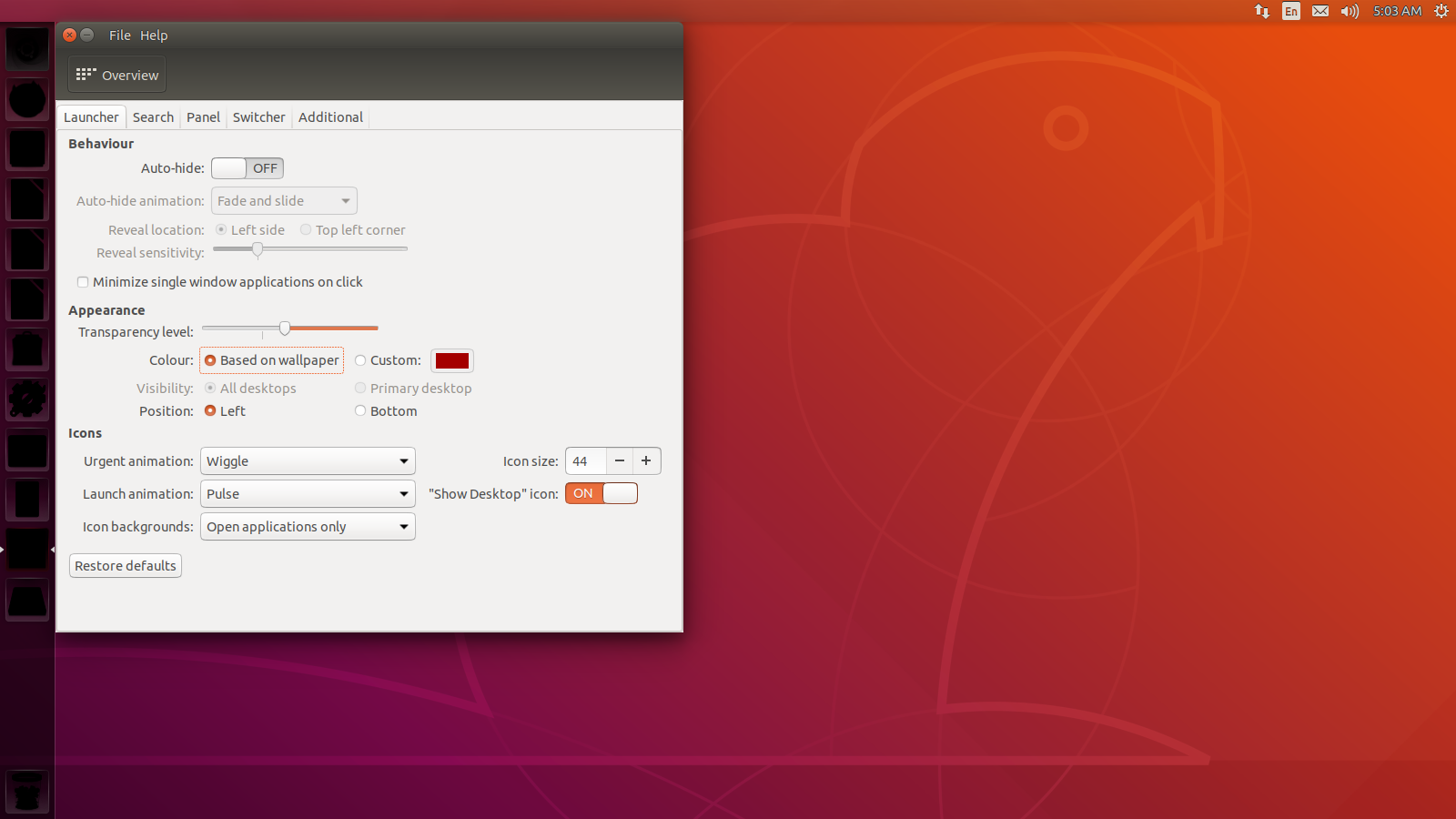 Ubuntu Icon Location