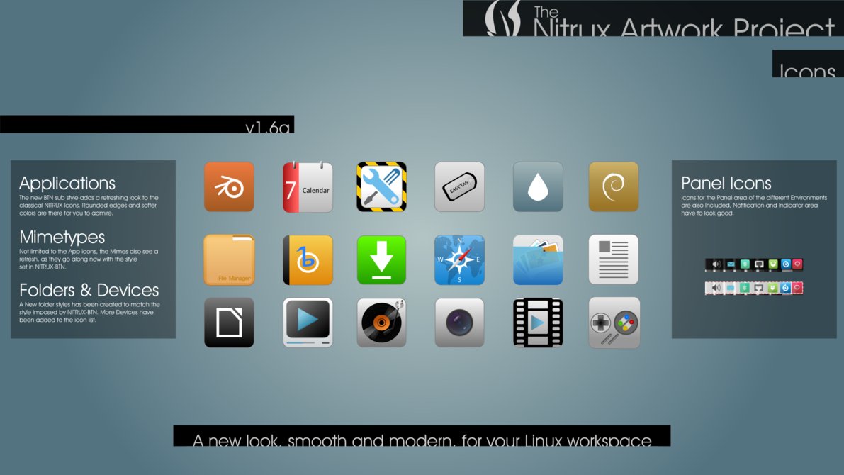 1191x670 Nitrux Icon Theme For Linux