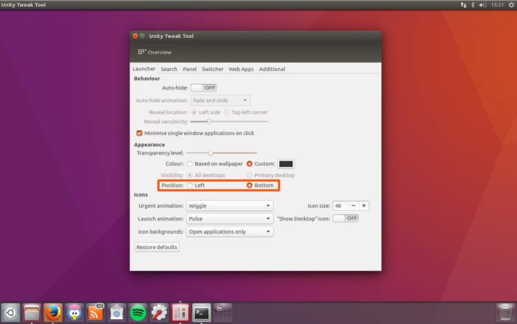 750x470 How To Move The Unity Launcher To The Bottom