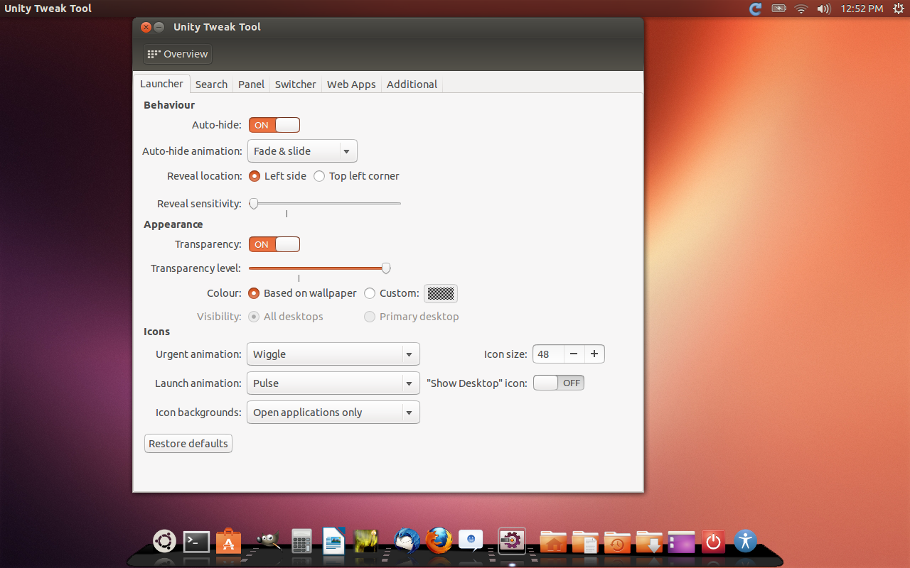 1280x800 Tweak Ubuntu Unity Get A Dock Style Launcher And Unity Dash