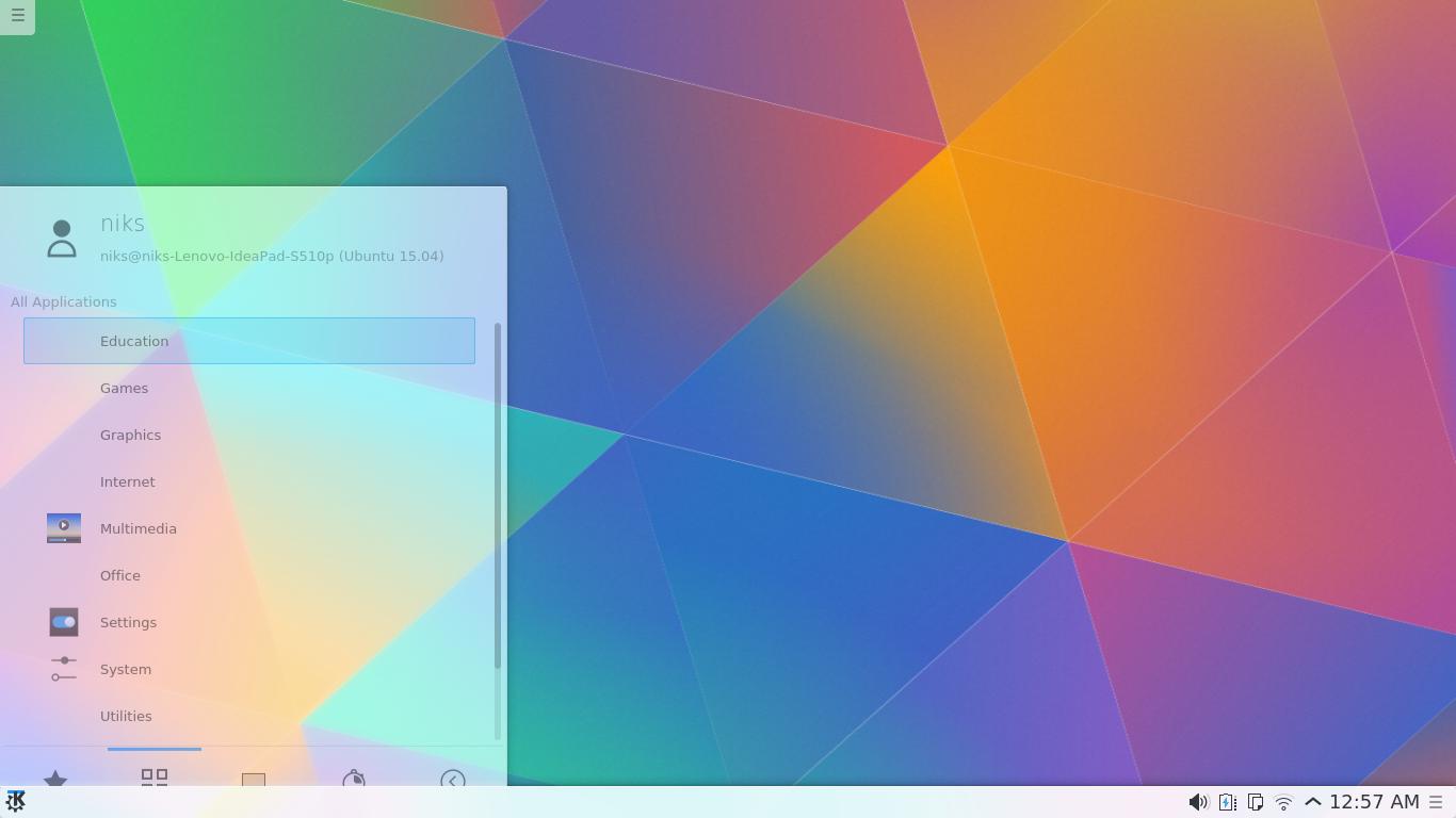 1366x768 After Installation Kubuntu Some Application Launcher Icon Missing