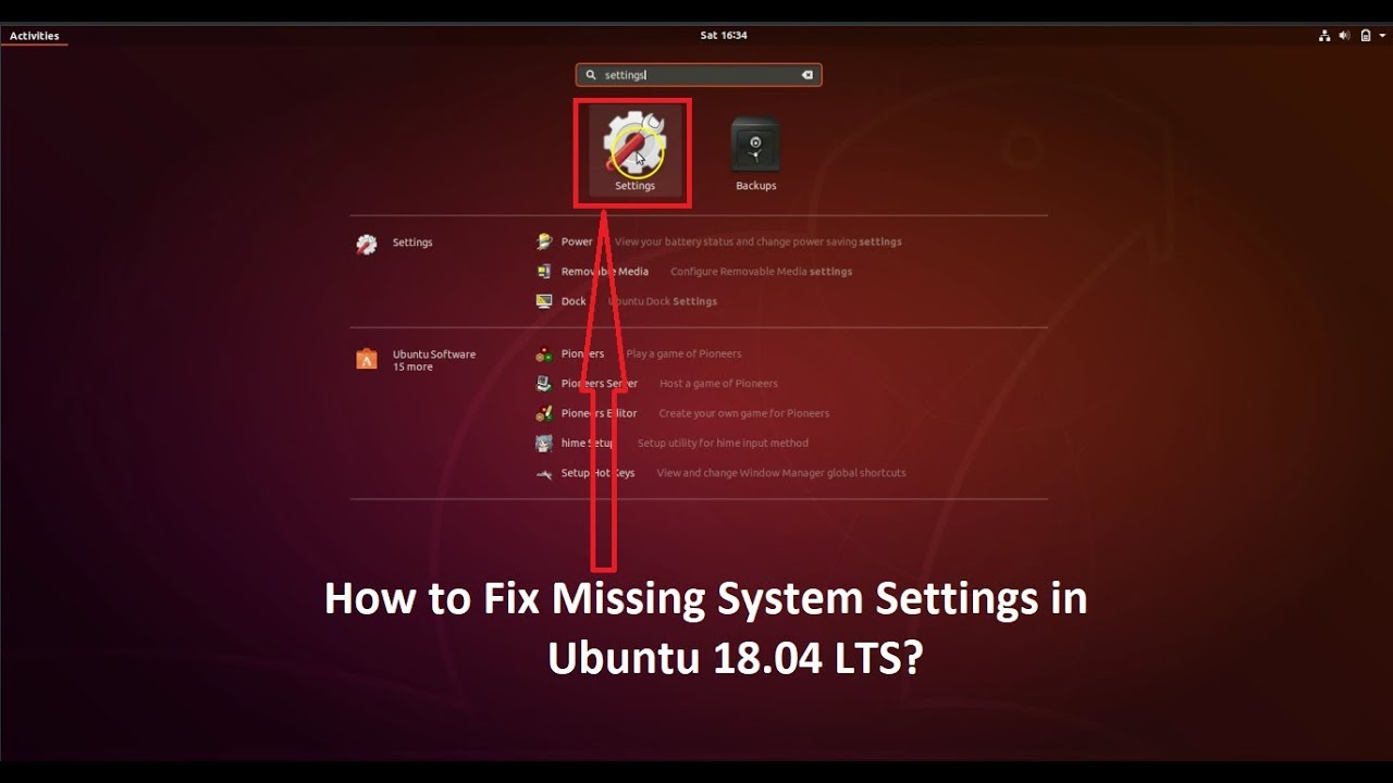 1280x720 How To Fix Missing 'system Settings' Or 'settings' In Ubuntu