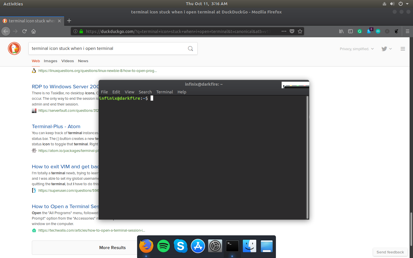 1440x900 Terminal Window Is Having Icon Of Itself Over Close, Minimize