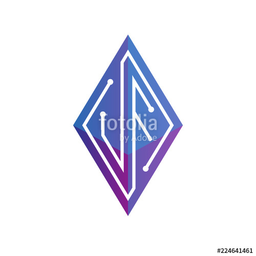 500x500 Uf Initial Letter Block Chain Logo Icon Vector Template Looping