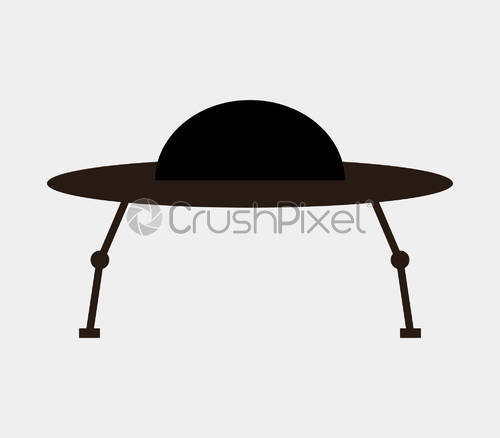 500x438 Ufo Icon, Stock Vector Crushpixel