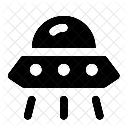 256x256 Ufo Icon Of Glyph Style