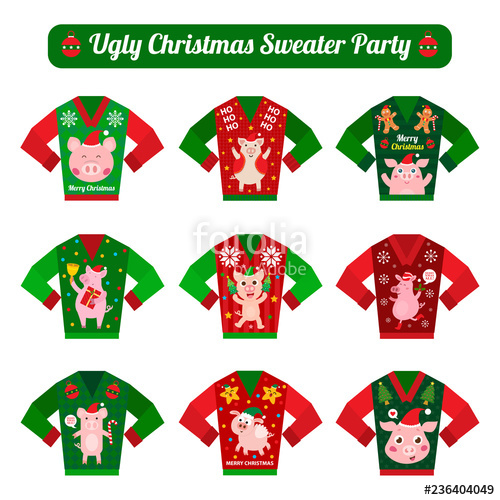500x500 Christmas Icon Ugly Sweater Party Icon Stock Image And Royalty