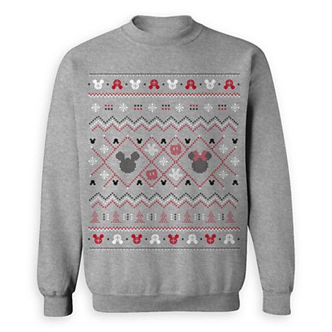 470x470 Mickey And Minnie Mouse Icon ''ugly'' Holiday Sweatshirt