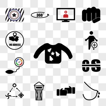 450x450 Set Of Transparent Icons Such As Ugly Sweater, Lactation