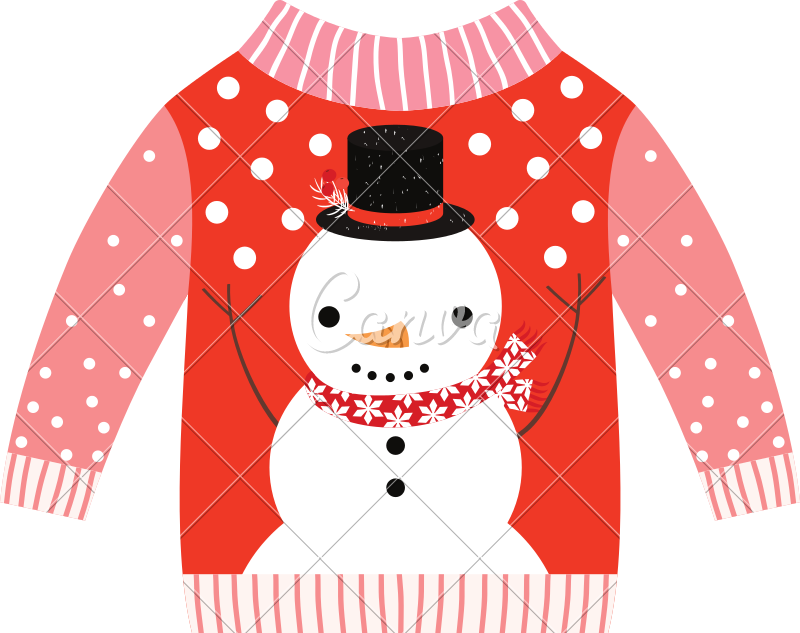 800x633 Snowman Ugly Christmas Sweater