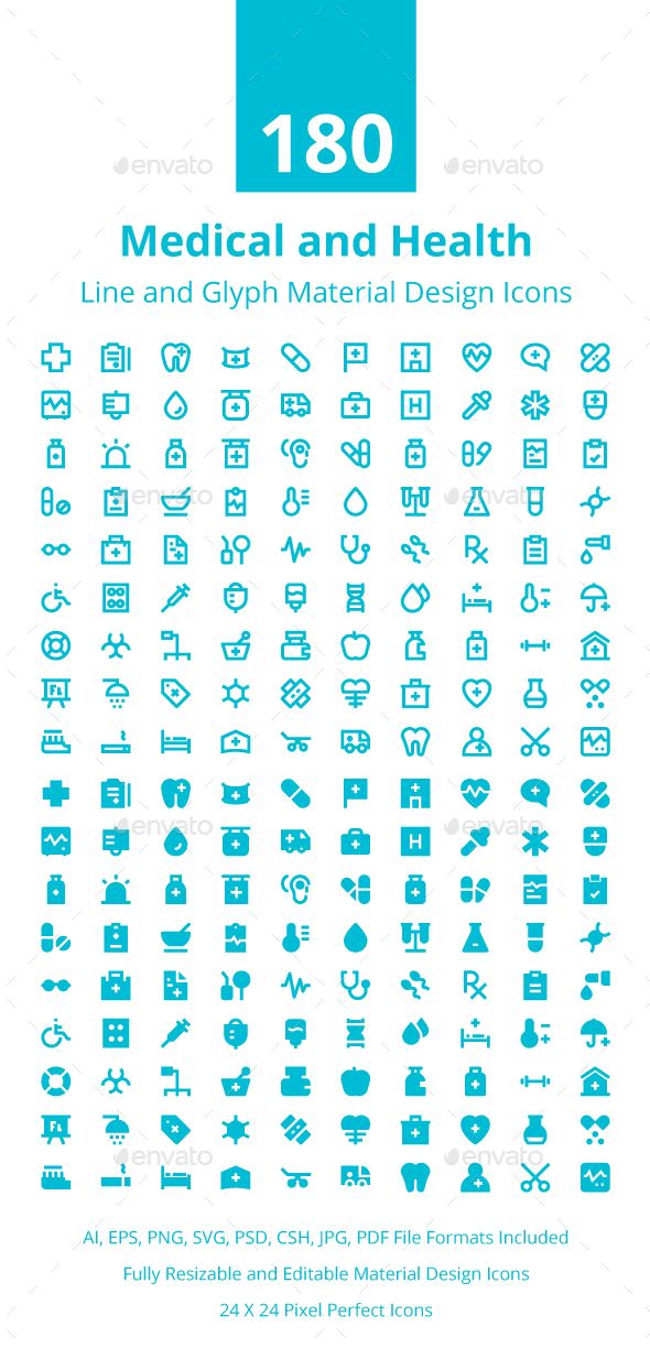 590x1224 Medical And Health Material Icons