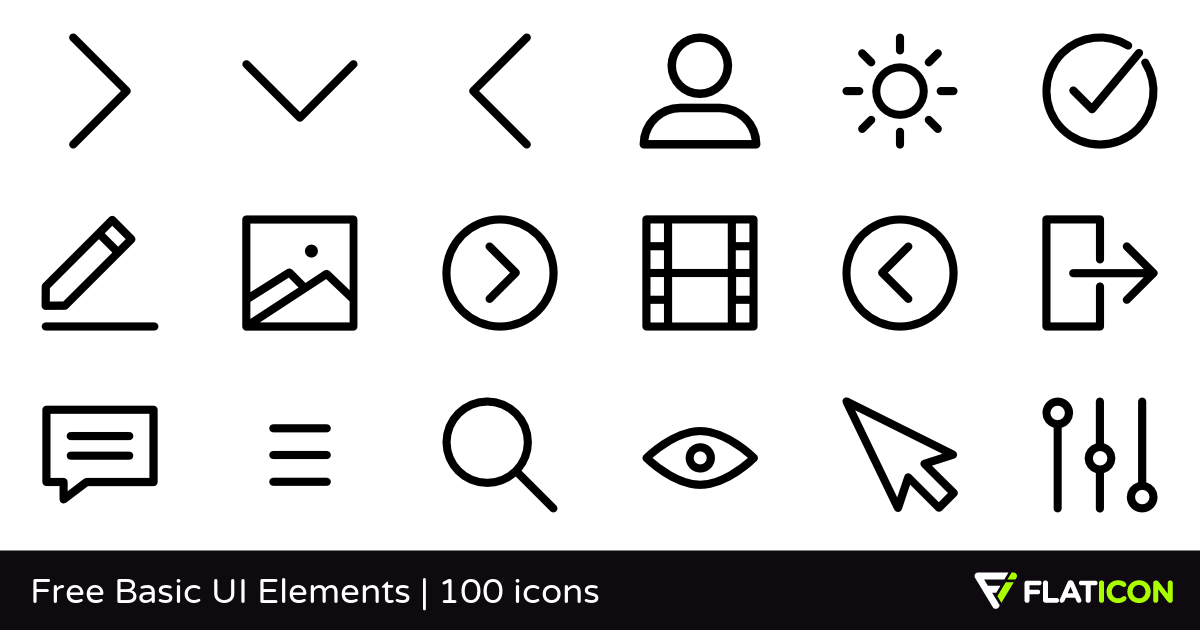 1200x630 Free Basic Ui Elements Free Icons