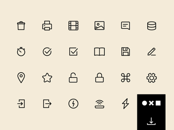 580x435 Ui A Free Set Of Essential Icons