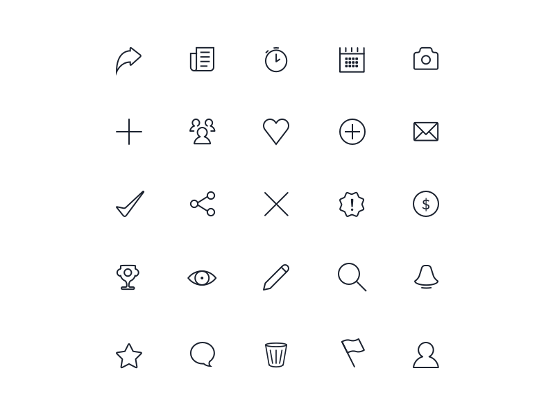 800x600 Ios App Ui Icon Set