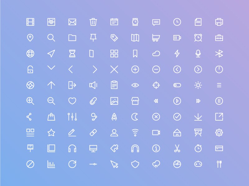 800x600 Free Basic Ui Icon Set