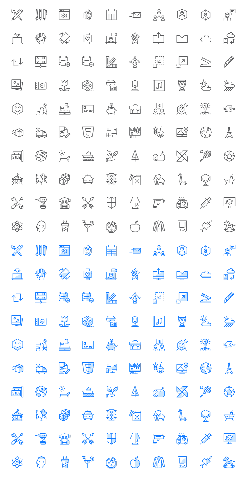 800x1549 Free Geometric Ui Icons With A Fresh And Futuristic Twist