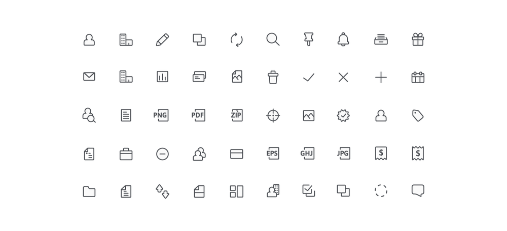 1000x456 Ui Icon Set Design