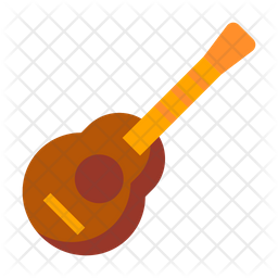 256x256 Ukulele Icon Of Flat Style