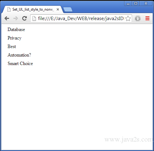506x497 Set Ul List Style To None, Hide The Bullet In Html And Css