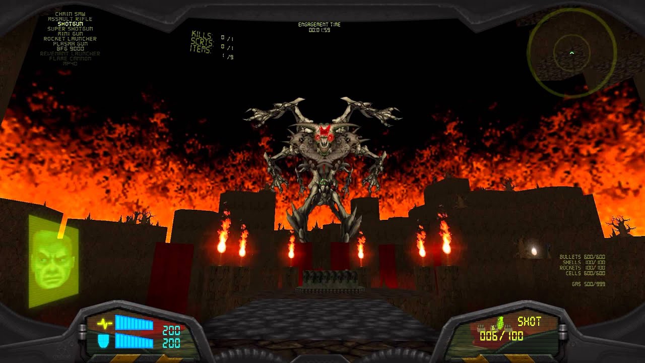 1280x720 Brutal Doom Real Icon Of Sin Black Metal Difficulty