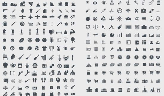 550x322 Ultimate Free Icon Set