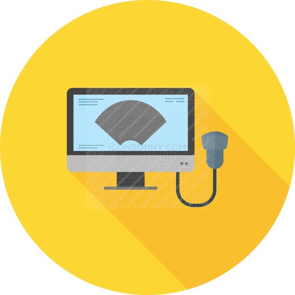600x600 Ultrasound Flat Shadowed Icon