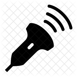 256x256 Ultrasound Icon Of Glyph Style