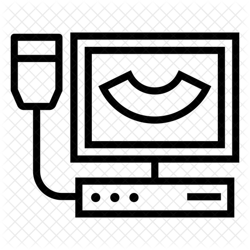 512x512 Ultrasound Icon Of Line Style