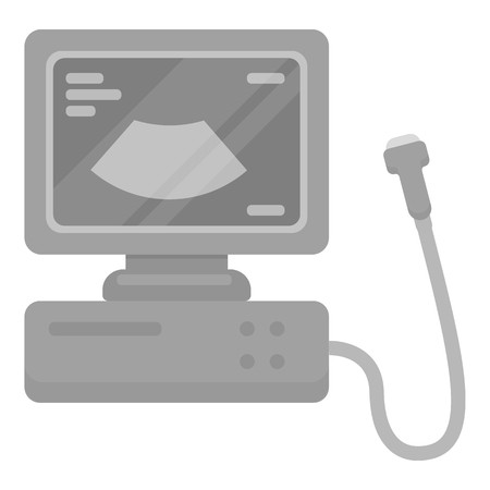 450x450 Ultrasound Diagnostic Icon In Monochrome Style Isolated On White
