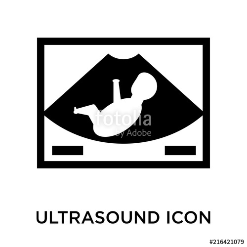 500x500 Ultrasound Icon On White Background Modern Icons Vector