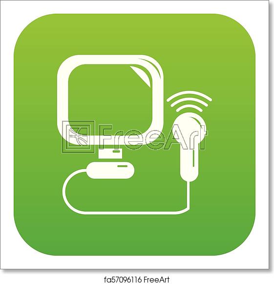 561x581 Free Art Print Of Ultrasound Icon Green Vector Ultrasound Icon