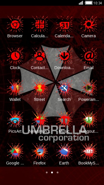 360x640 Download Umbrella Corp Theme For Your Android Phone Clauncher