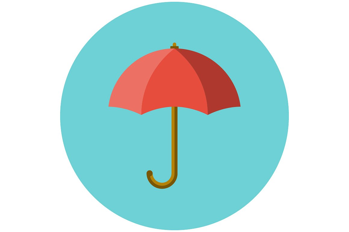 1160x772 Umbrella Flat Icon Endare Infotech