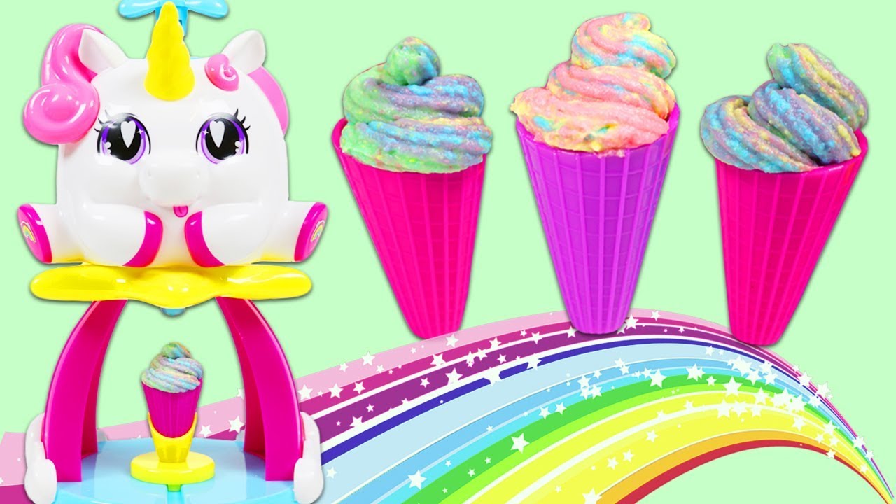 Unicone Rainbow Ice Cream Swirl Maker Playset! 1280x720 Unicone Rainbow Ice Cream Swirl Maker Playset!