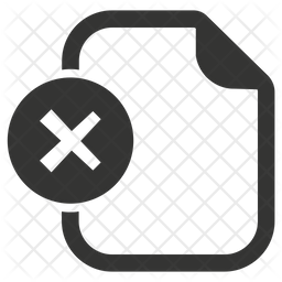 256x256 Unavailable Icon Of Glyph Style