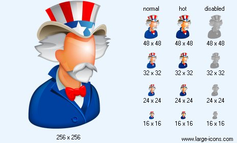 464x280 Uncle Sam Icon Image Large Boss Icons