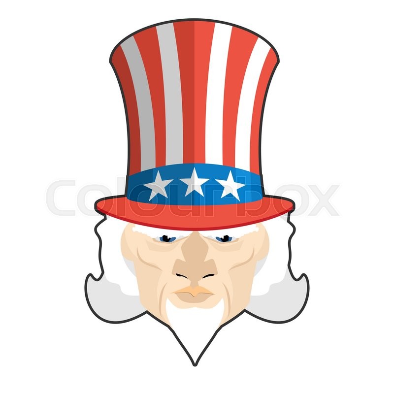 800x800 Uncle Sam Icon Patriotic American Stock Vector Colourbox